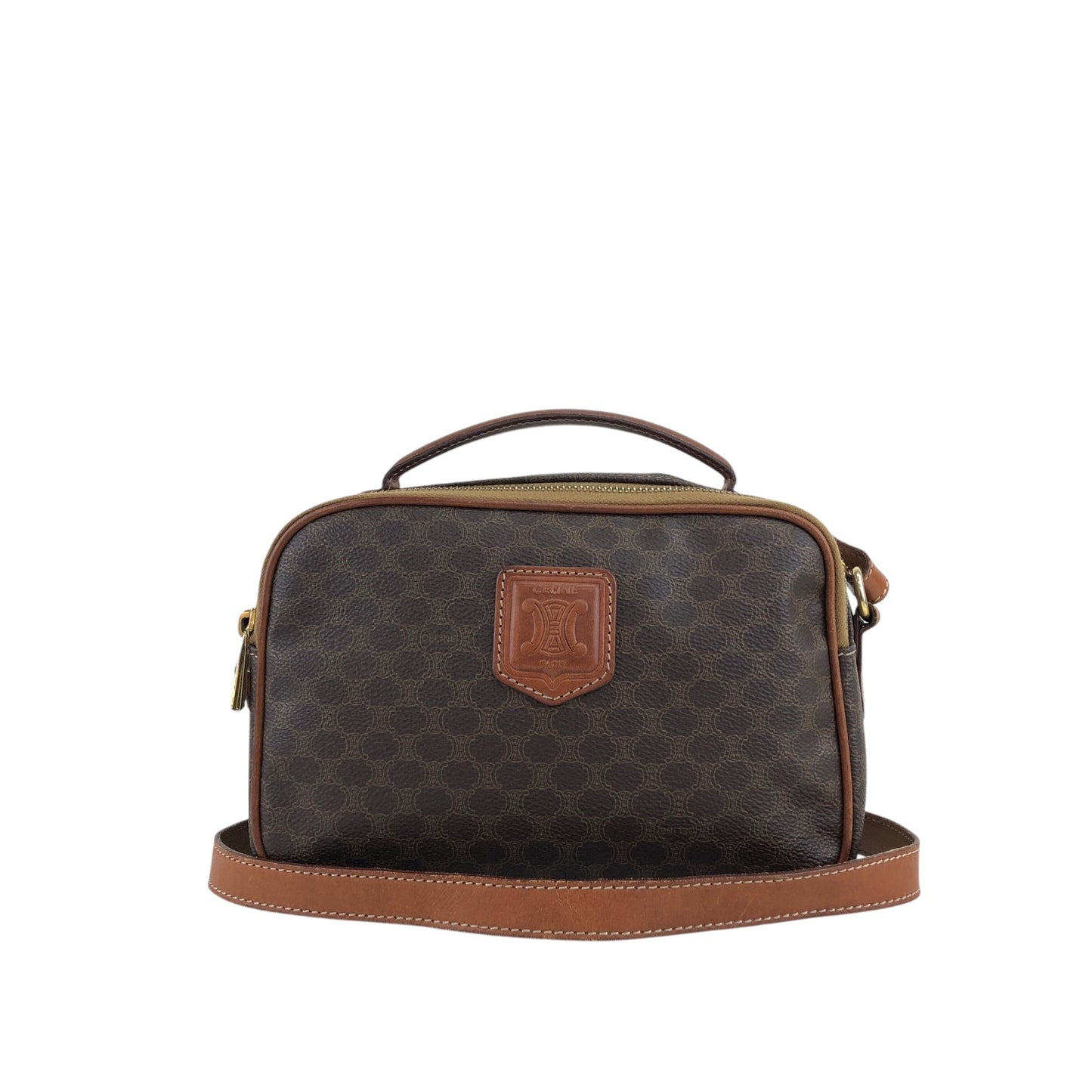 CELINE Two-way Handbag Shoulder bag Brown 8rtyi2