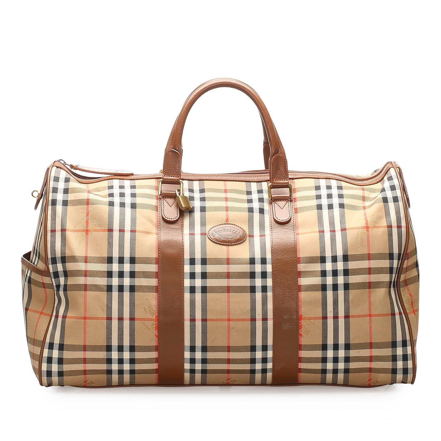 Burberry Haymarket Boston Handbag - Rovelle Bags