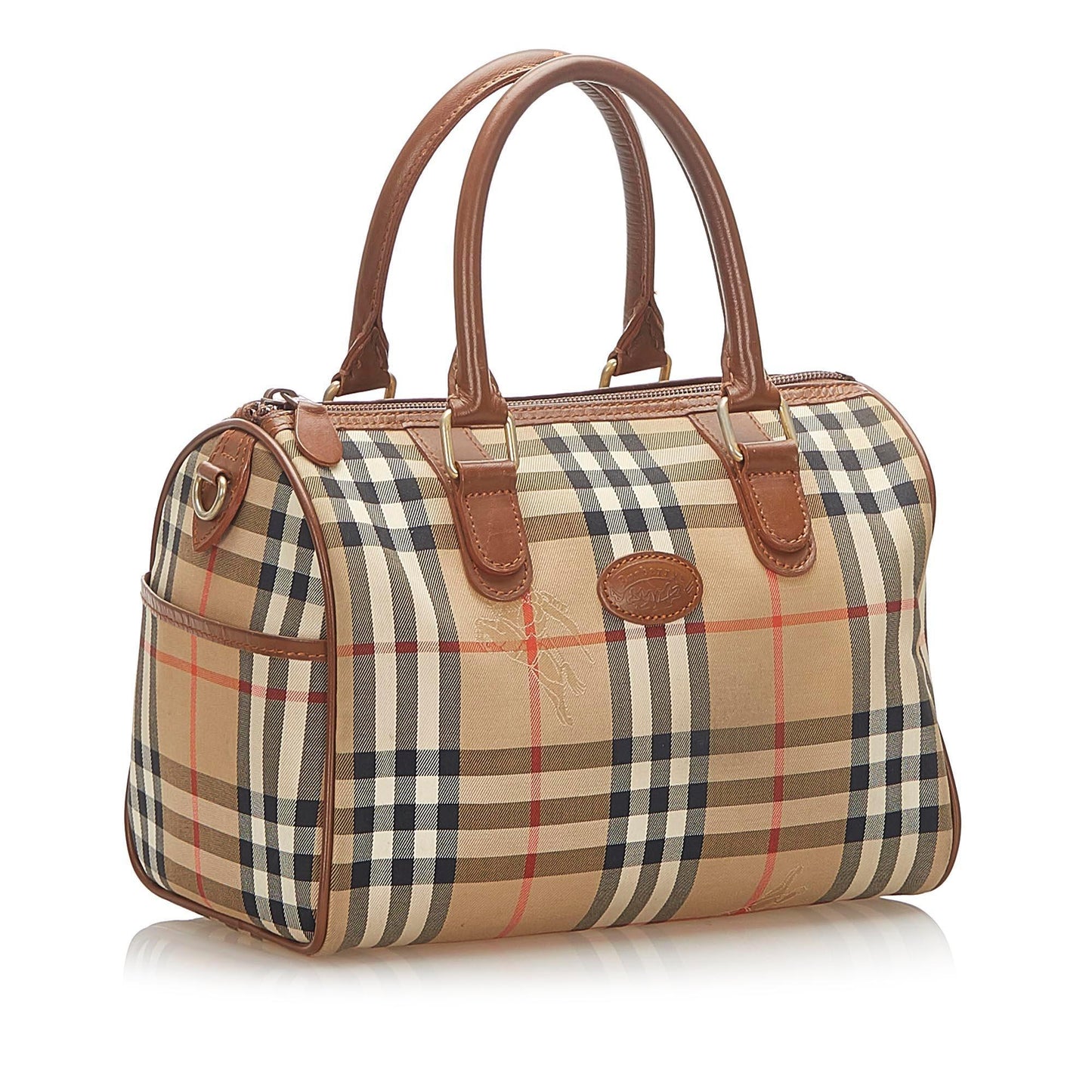 Burberry Haymarket Boston Handbag - Rovelle Bags