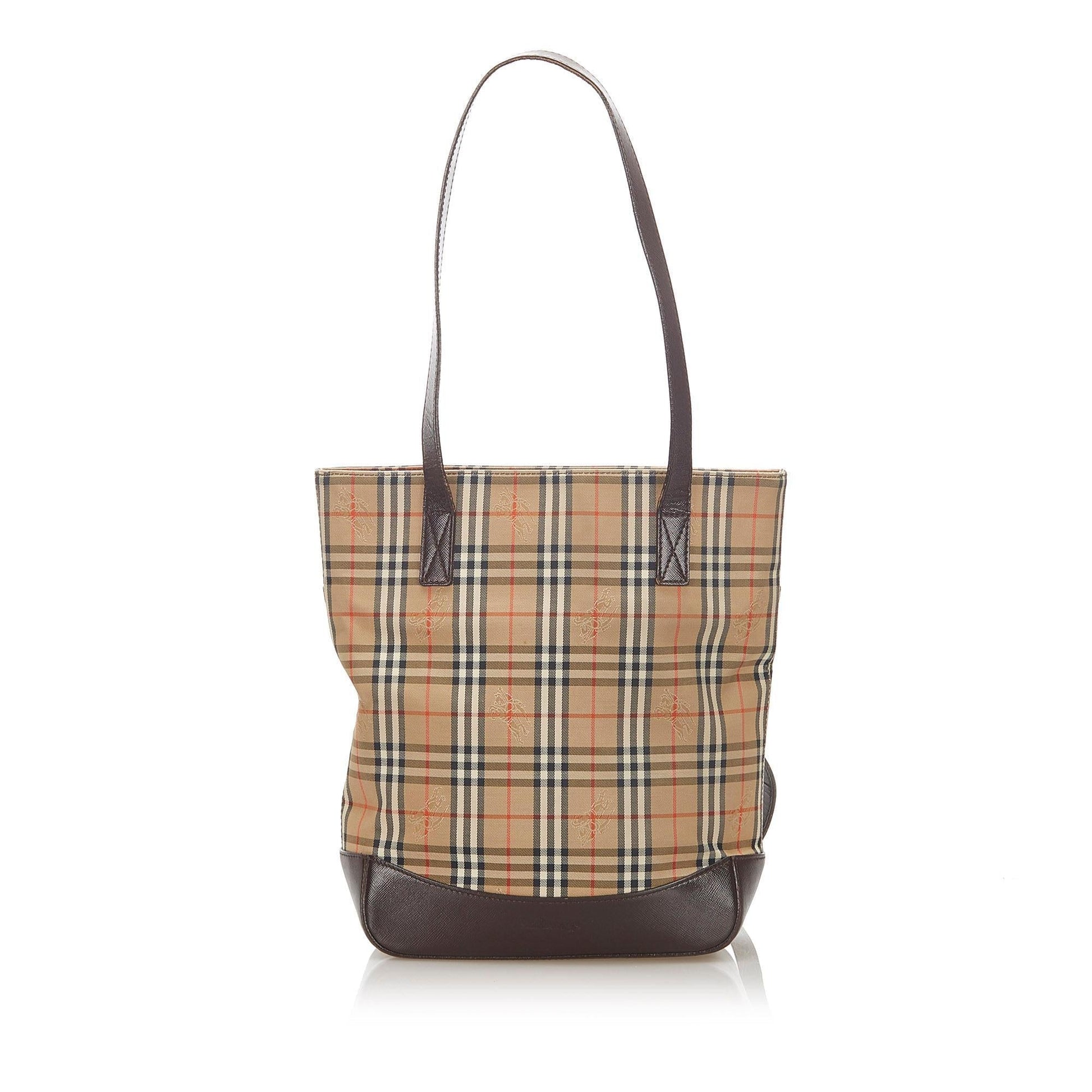 Burberry Haymarket Tote Bag - Rovelle Bags