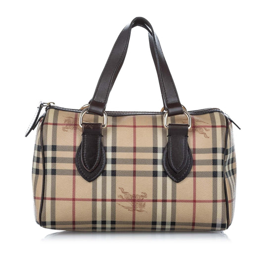 Burberry Haymarket Coated Handbag - Rovelle Bags