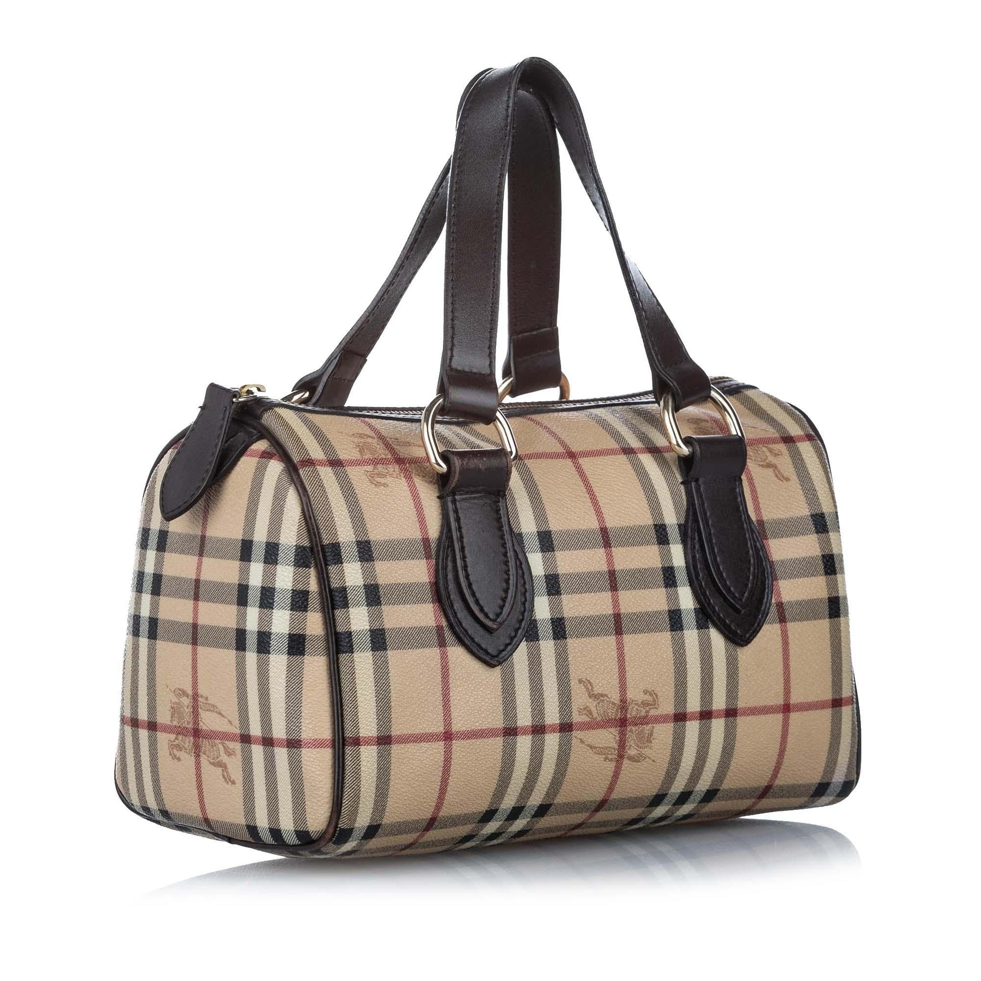 Burberry Haymarket Coated Handbag - Rovelle Bags