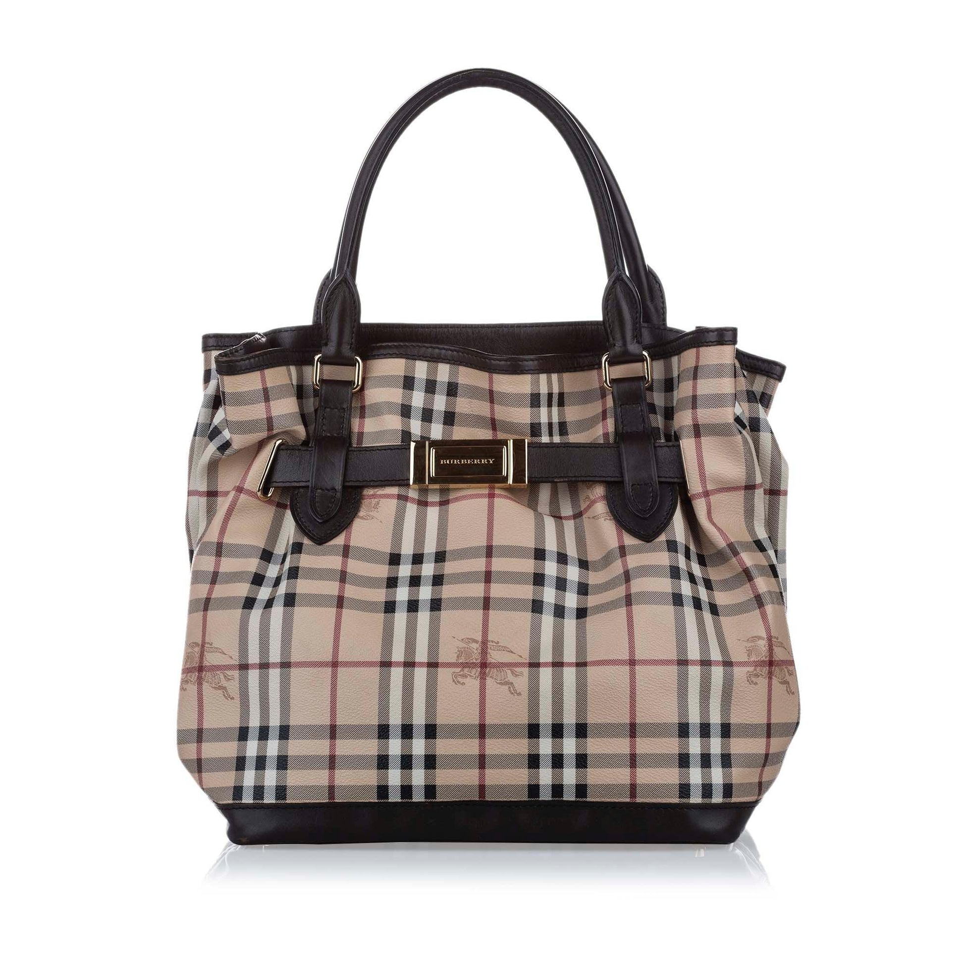 Burberry Haymarket Golderton Satchel Bag - Rovelle Bags