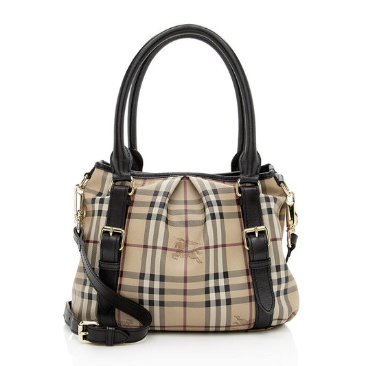 Burberry Haymarket Northfield Satchel Bag - Rovelle Bags