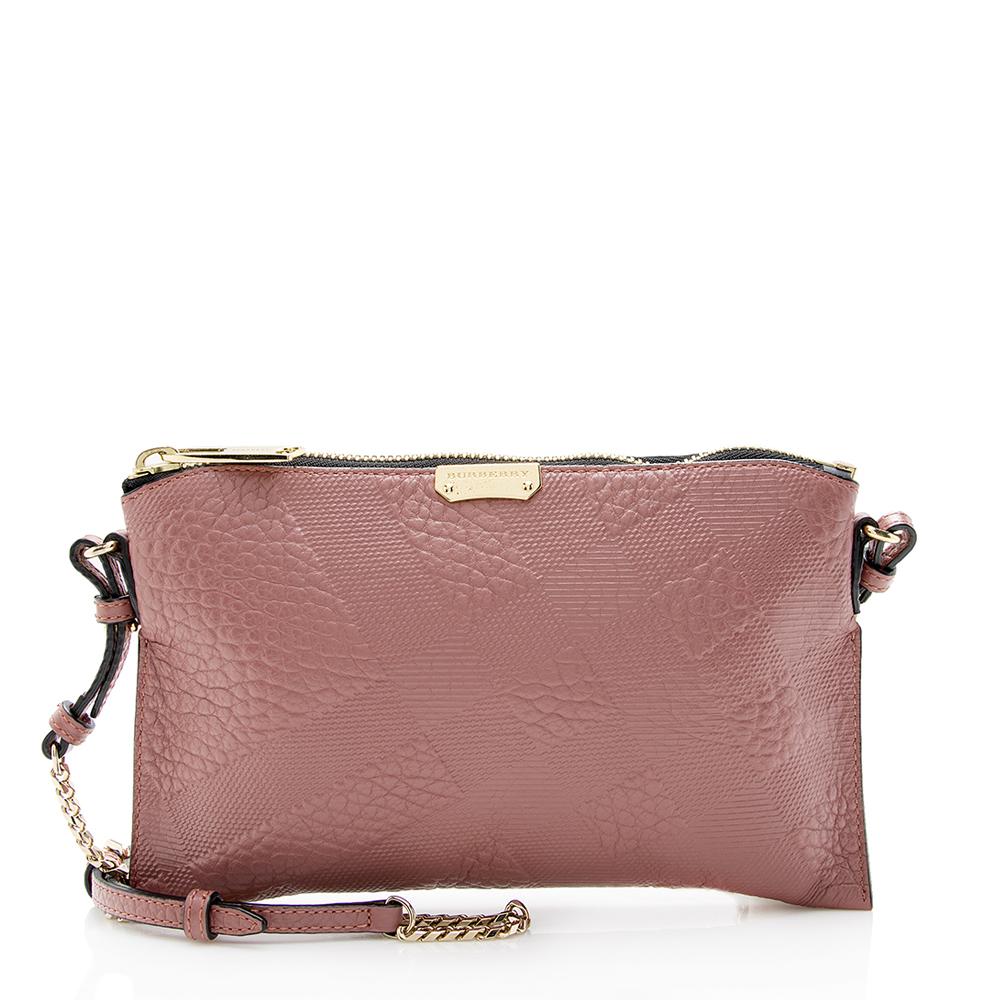 Burberry Embossed Peyton Crossbody Bag - Rovelle Bags