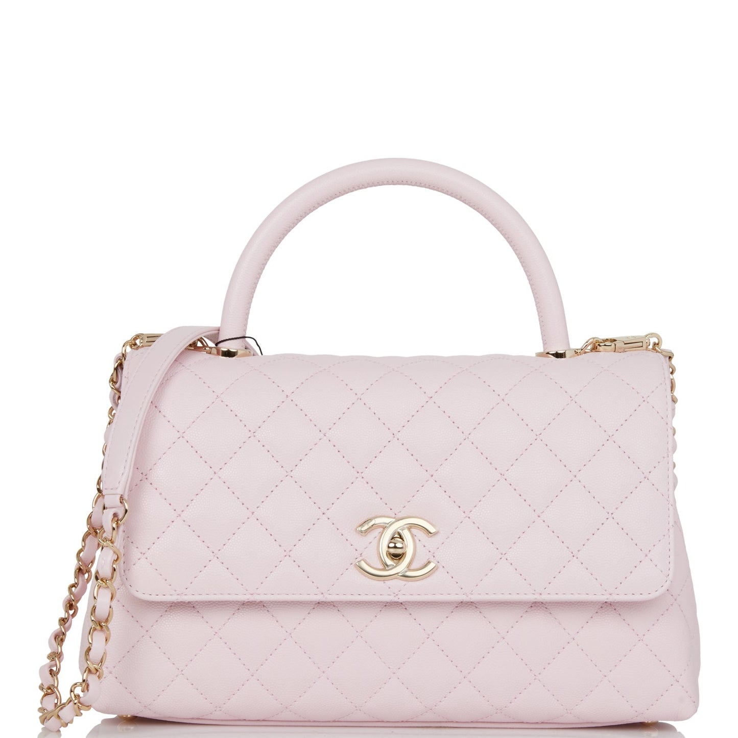 Chanel Coco Handle Caviar Gold Shoulder Bag
