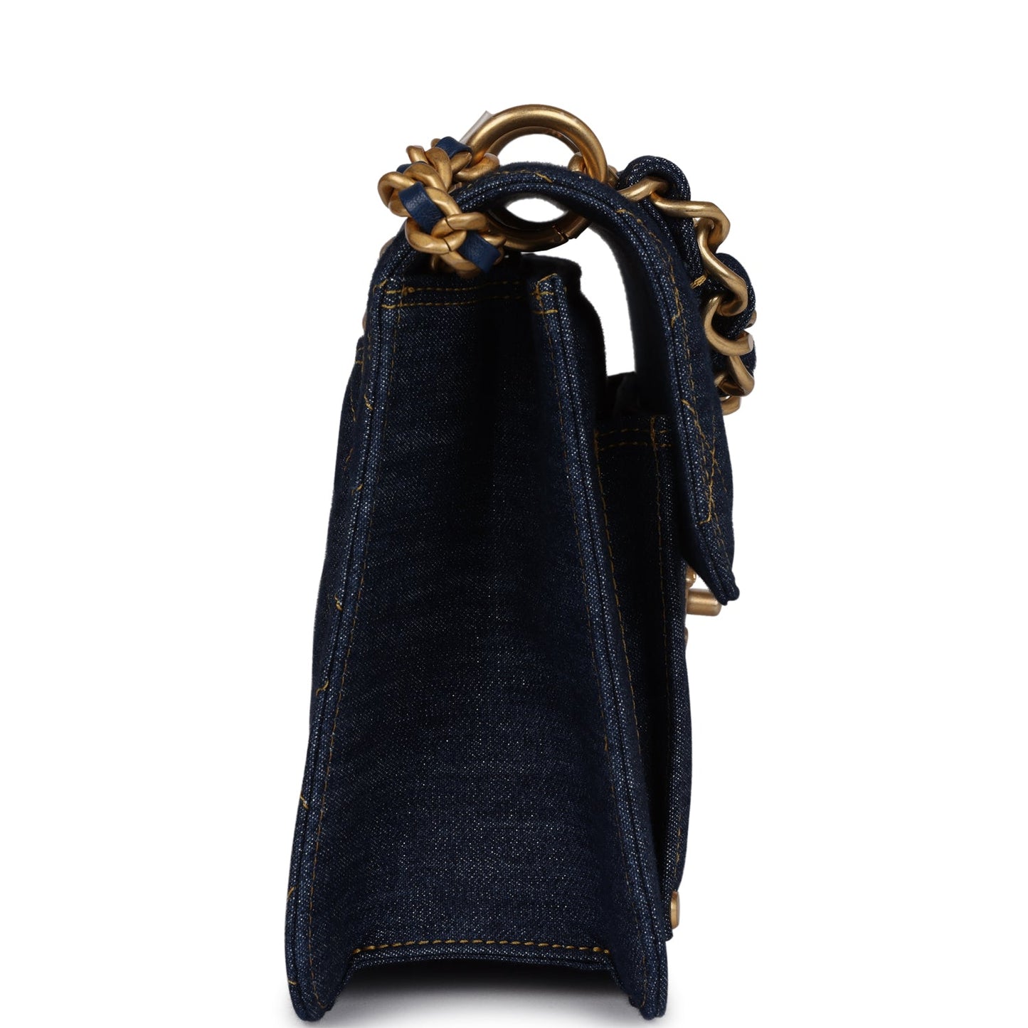 Chanel Square Flap Blue Shoulder Bag - Rovelle Bags