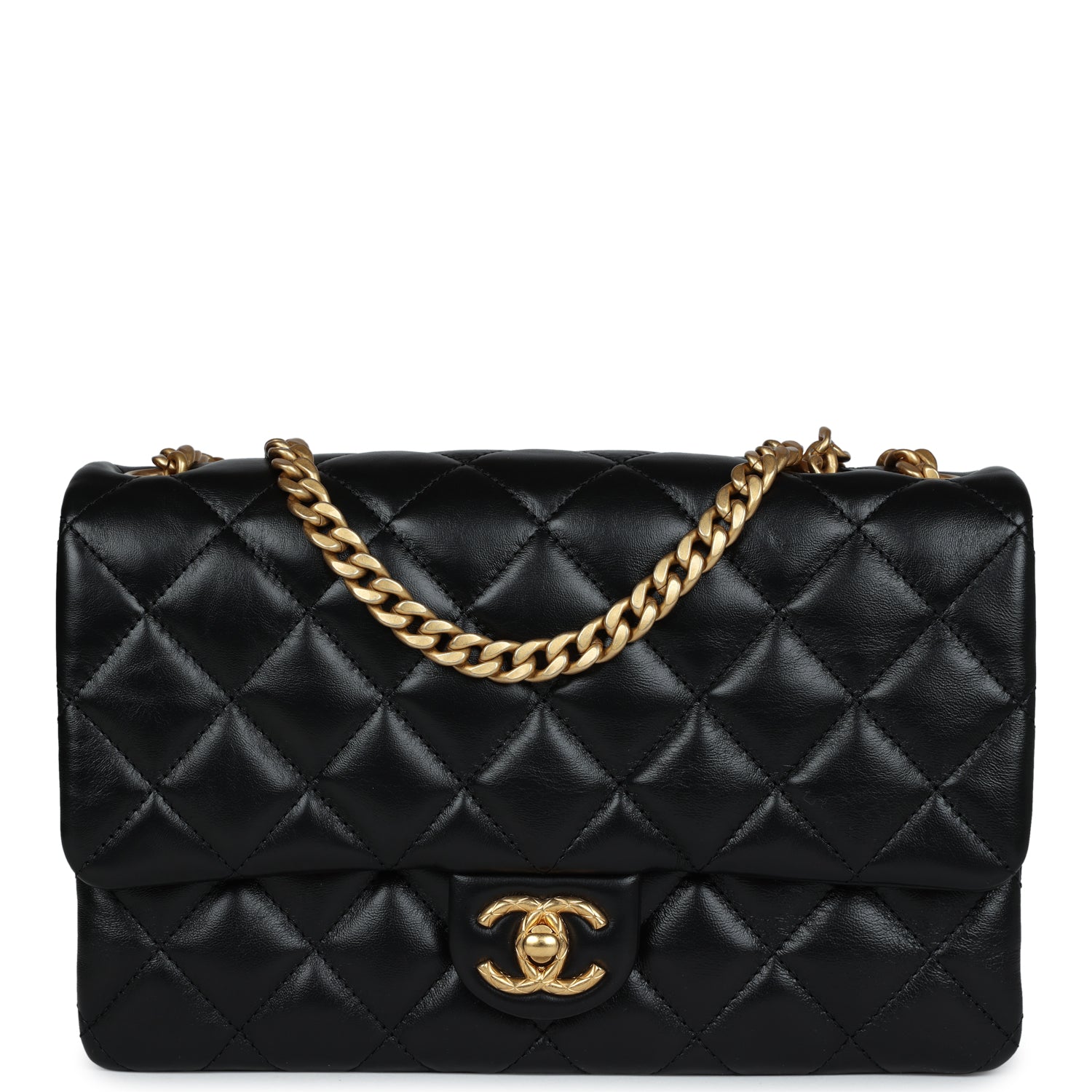 Chanel Crush Flap Black Flap Bag - Rovelle Bags