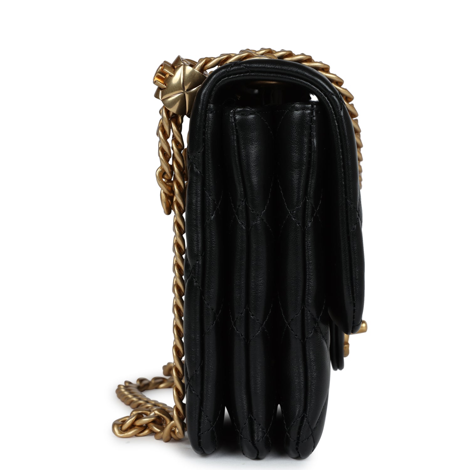 Chanel Crush Flap Black Flap Bag - Rovelle Bags