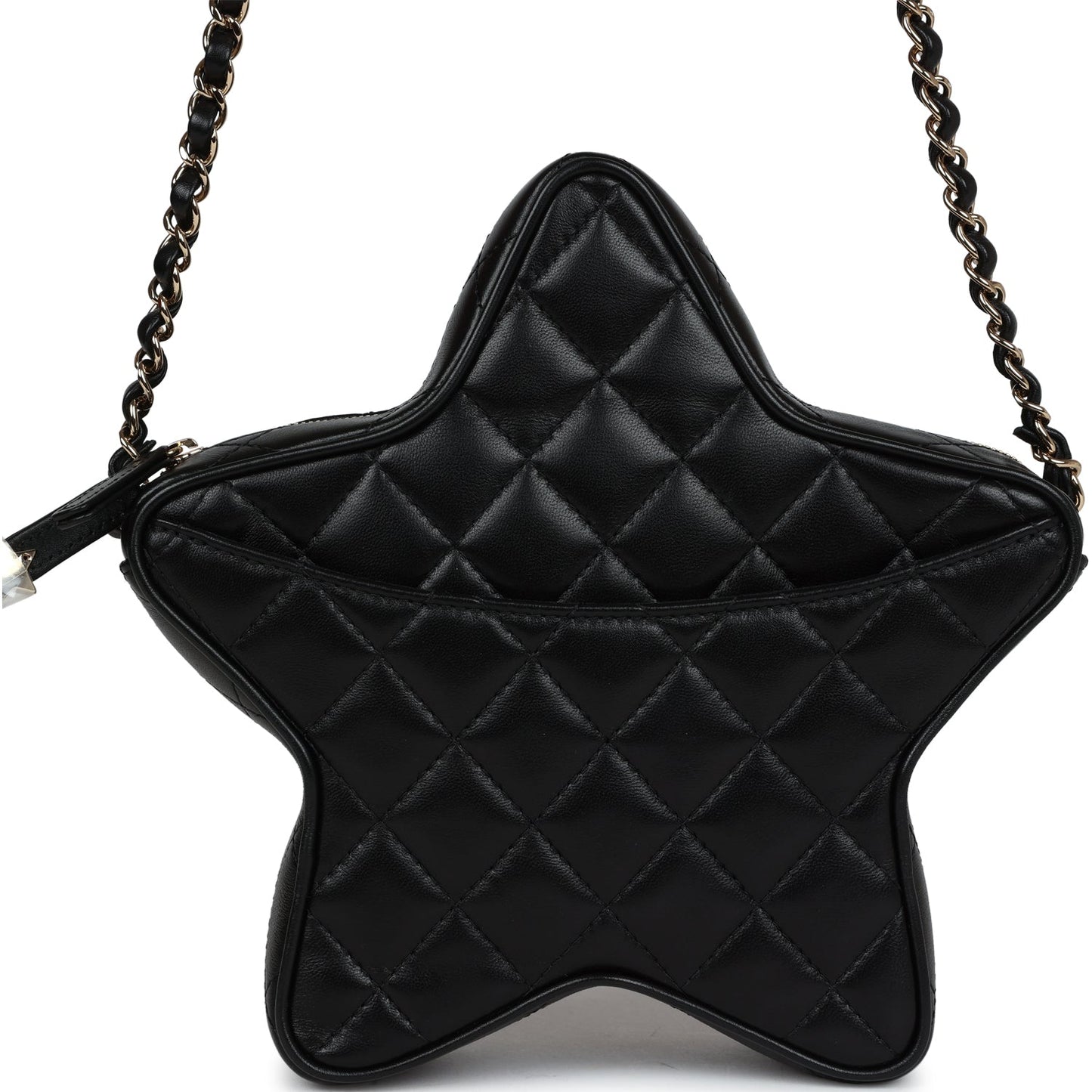 Chanel Star Black Lambskin Handbag - Rovelle Bags