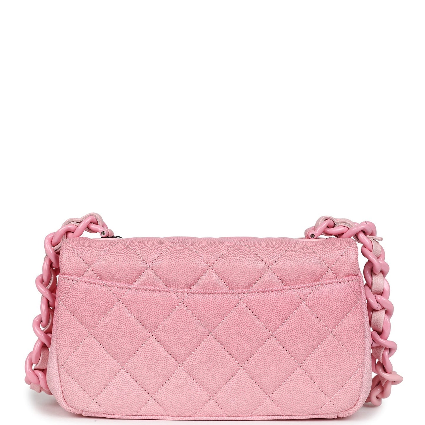 Chanel Mini Flap Bag Pink Ombre Caviar Lacquered Metal Hardware