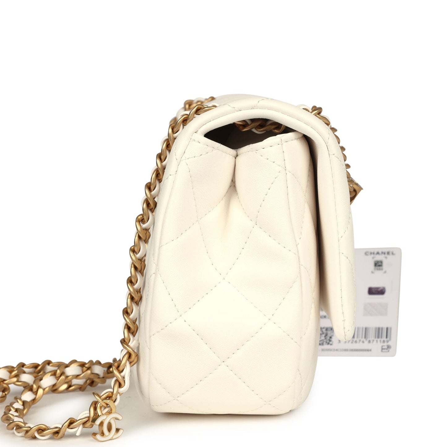 Chanel CC Flap White Flap Bag - Rovelle Bags