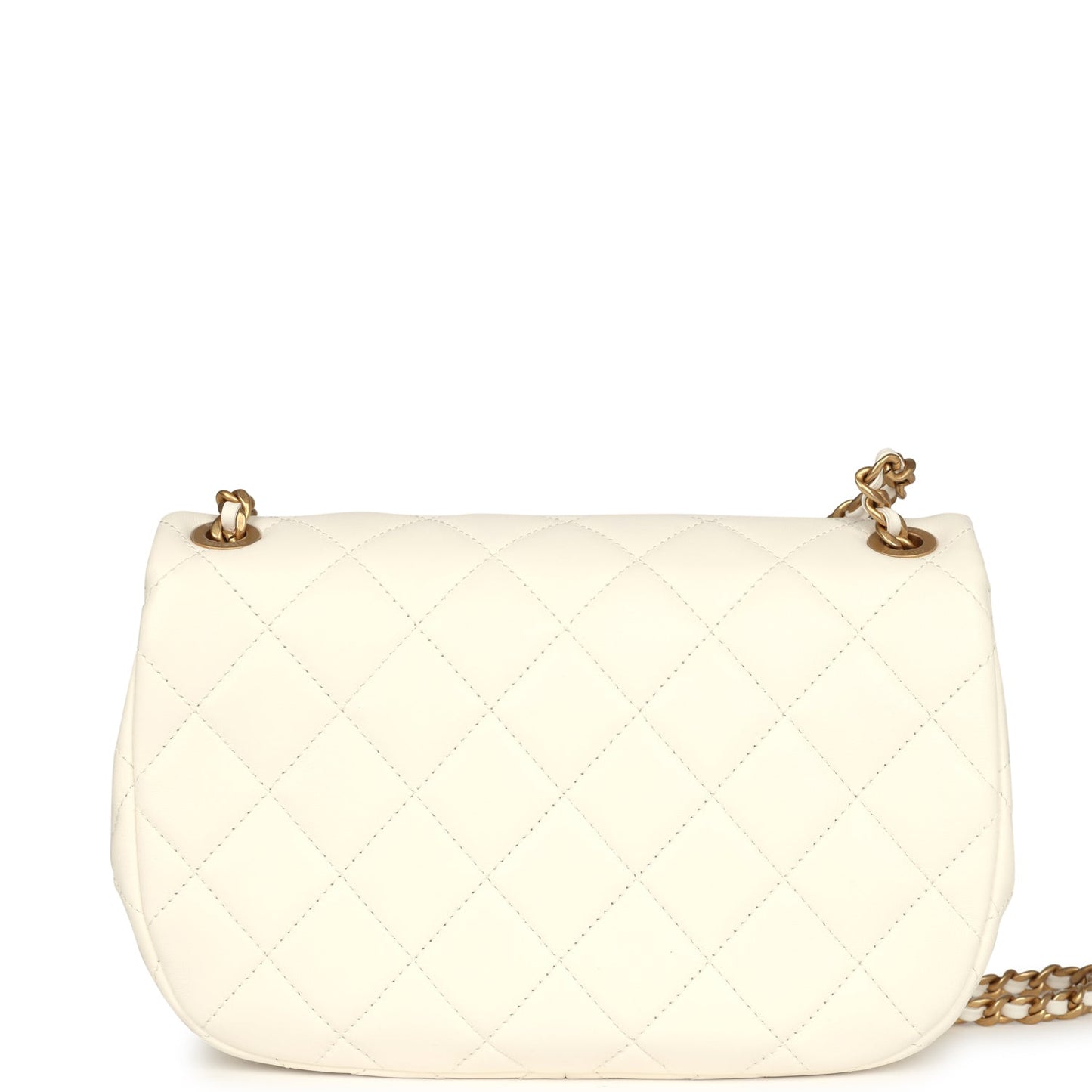 Chanel CC Flap White Flap Bag - Rovelle Bags