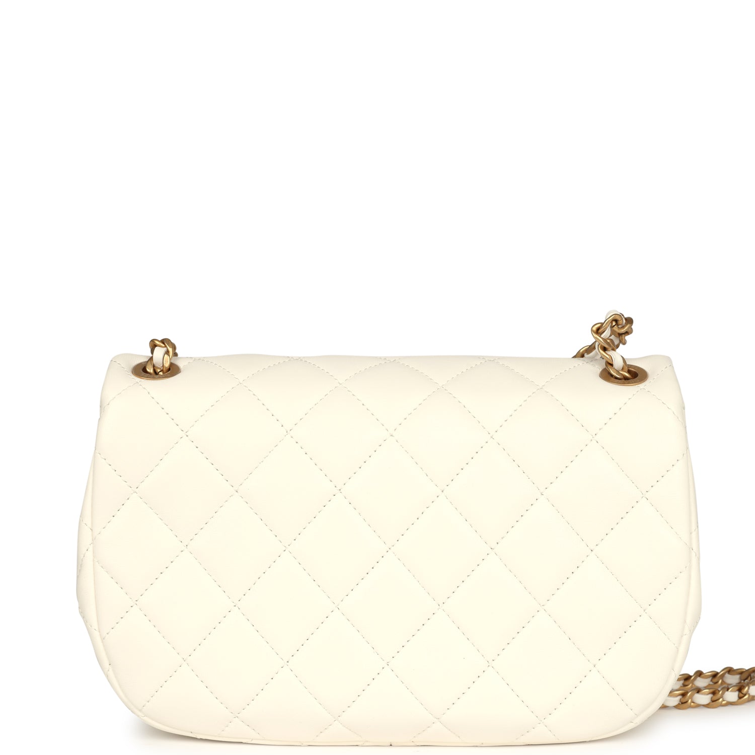 Chanel CC Flap White Flap Bag - Rovelle Bags