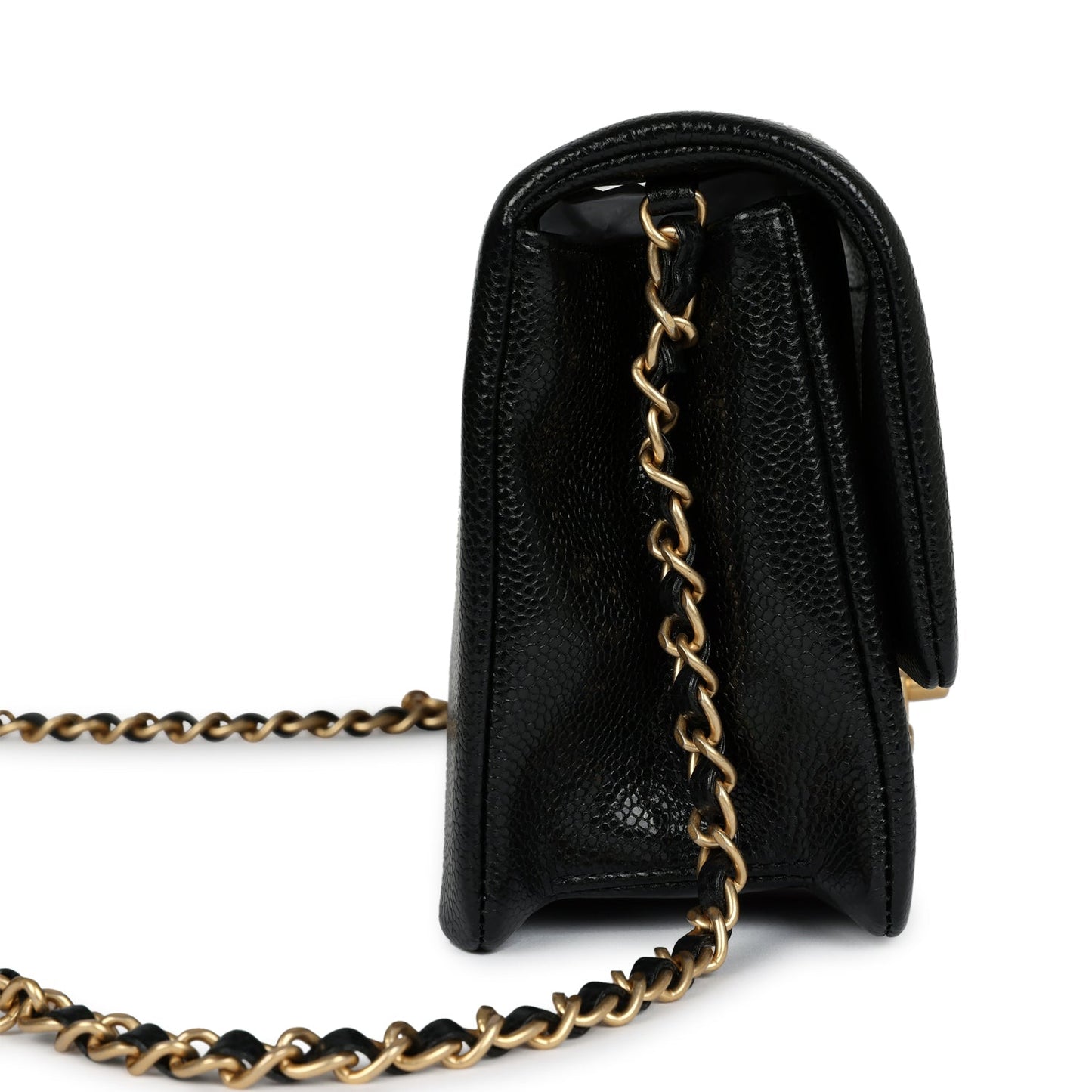 Chanel Flap Black Shiny Flap Bag - Rovelle Bags