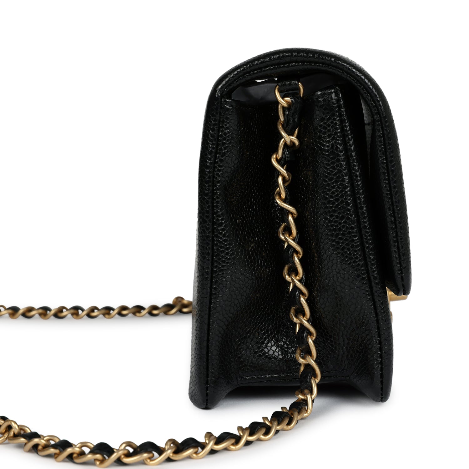 Chanel Flap Black Shiny Flap Bag - Rovelle Bags