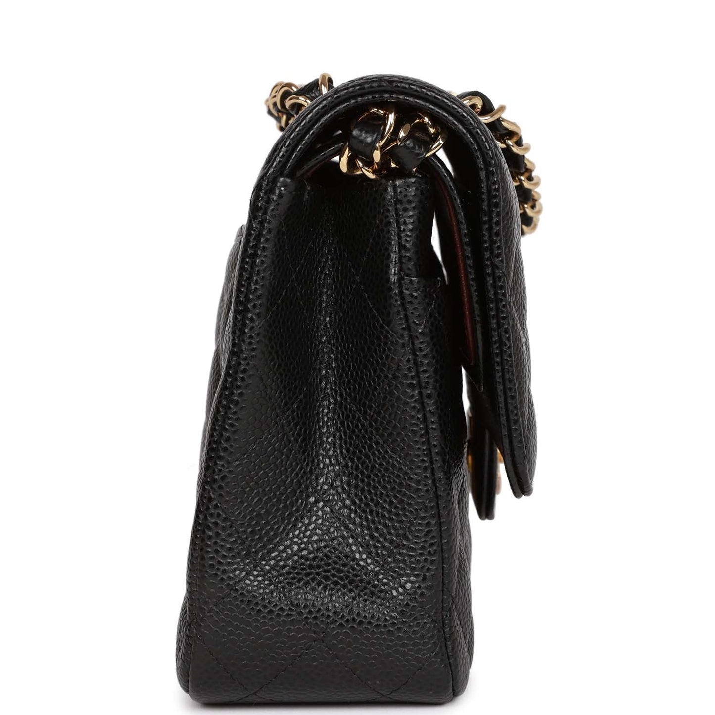 Chanel Medium Classic Double Flap Bag Black Caviar Gold Hardware