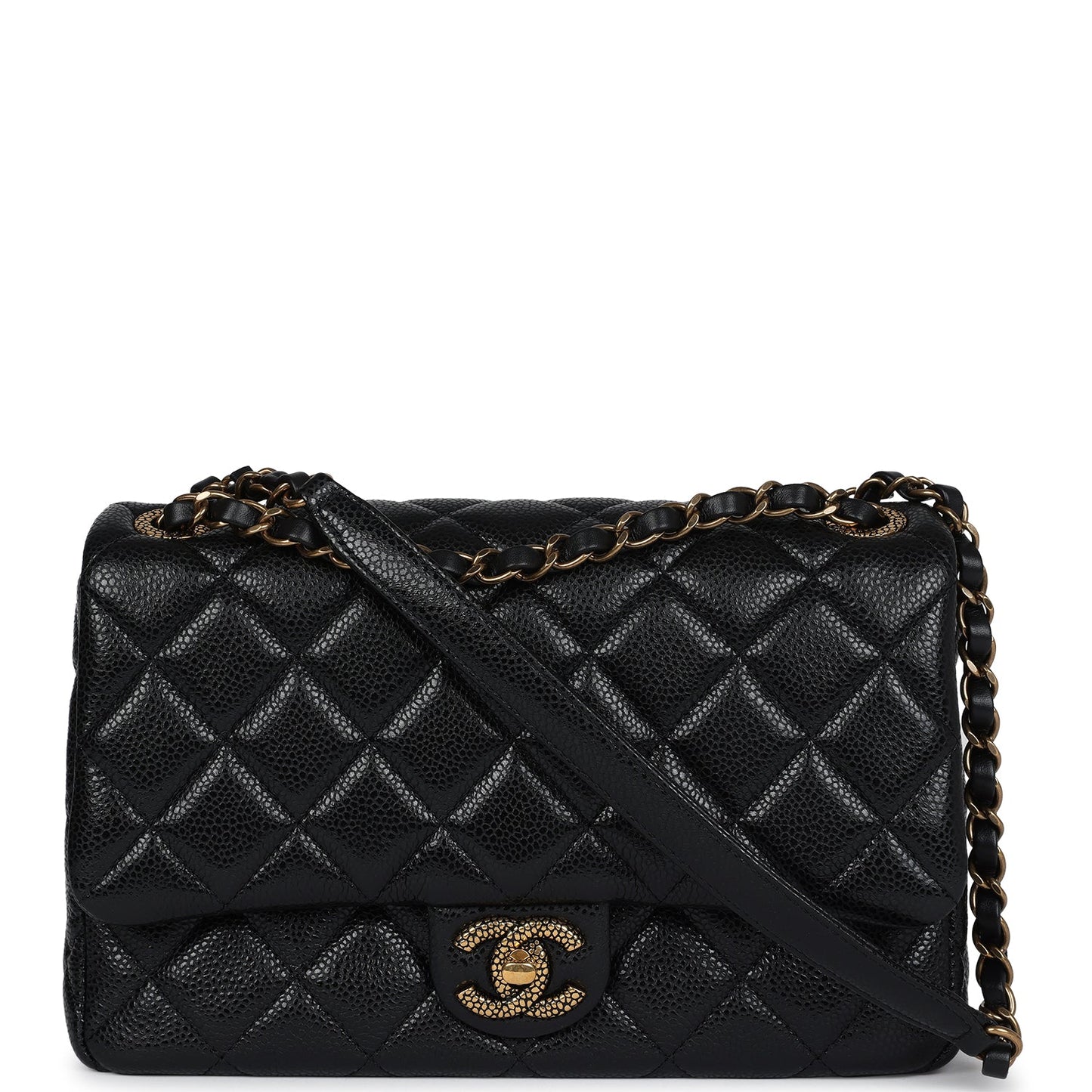Chanel Flap Black Caviar Flap Bag - Rovelle Bags