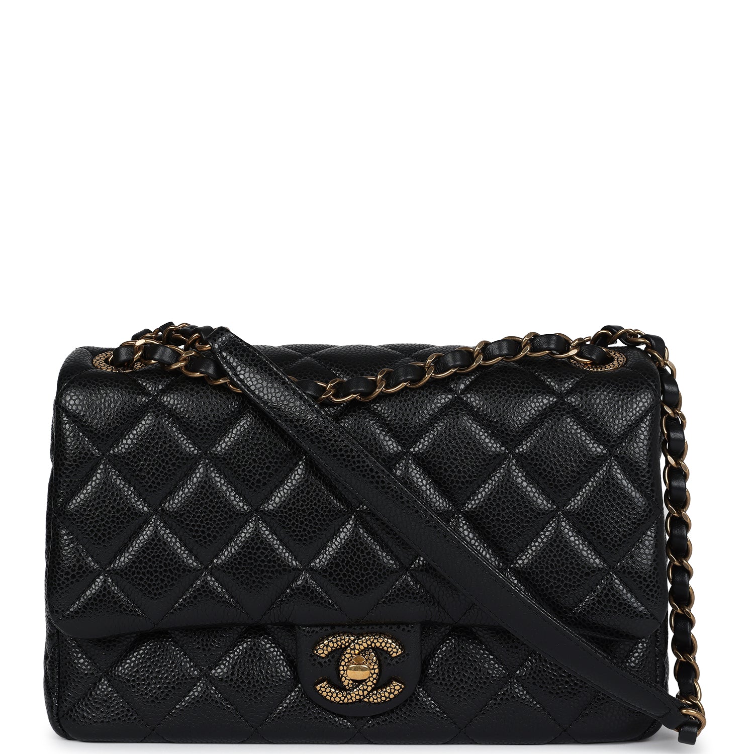 Chanel Flap Black Caviar Flap Bag - Rovelle Bags