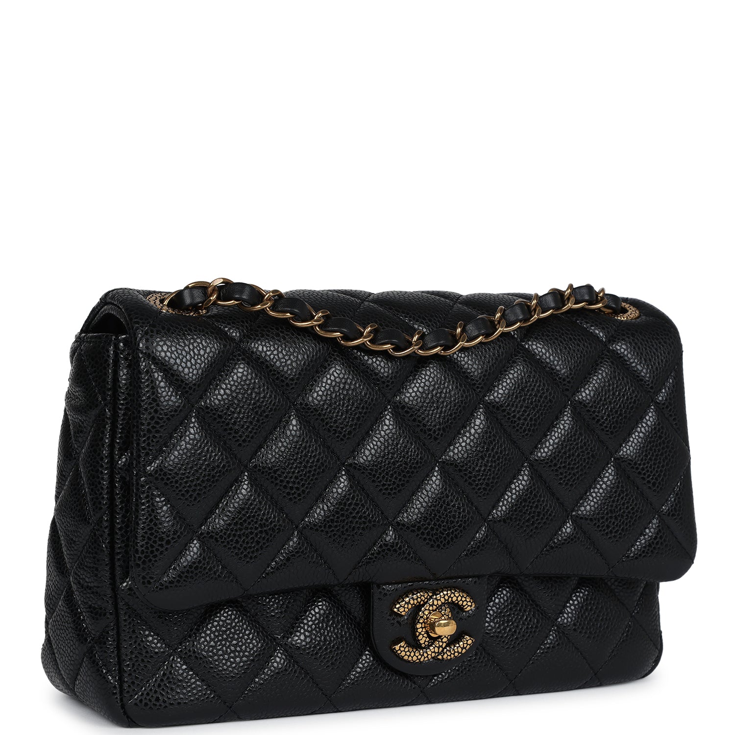 Chanel Flap Black Caviar Flap Bag - Rovelle Bags