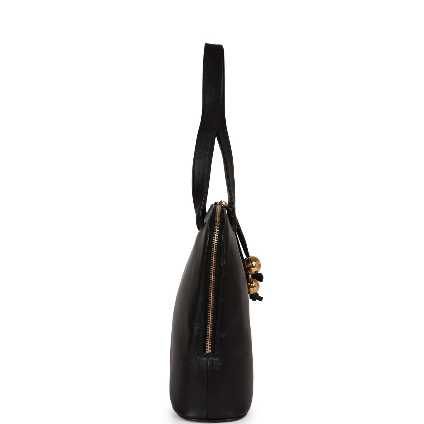 Chanel Timeless CC Dome Tote Black Lambskin Gold Hardware