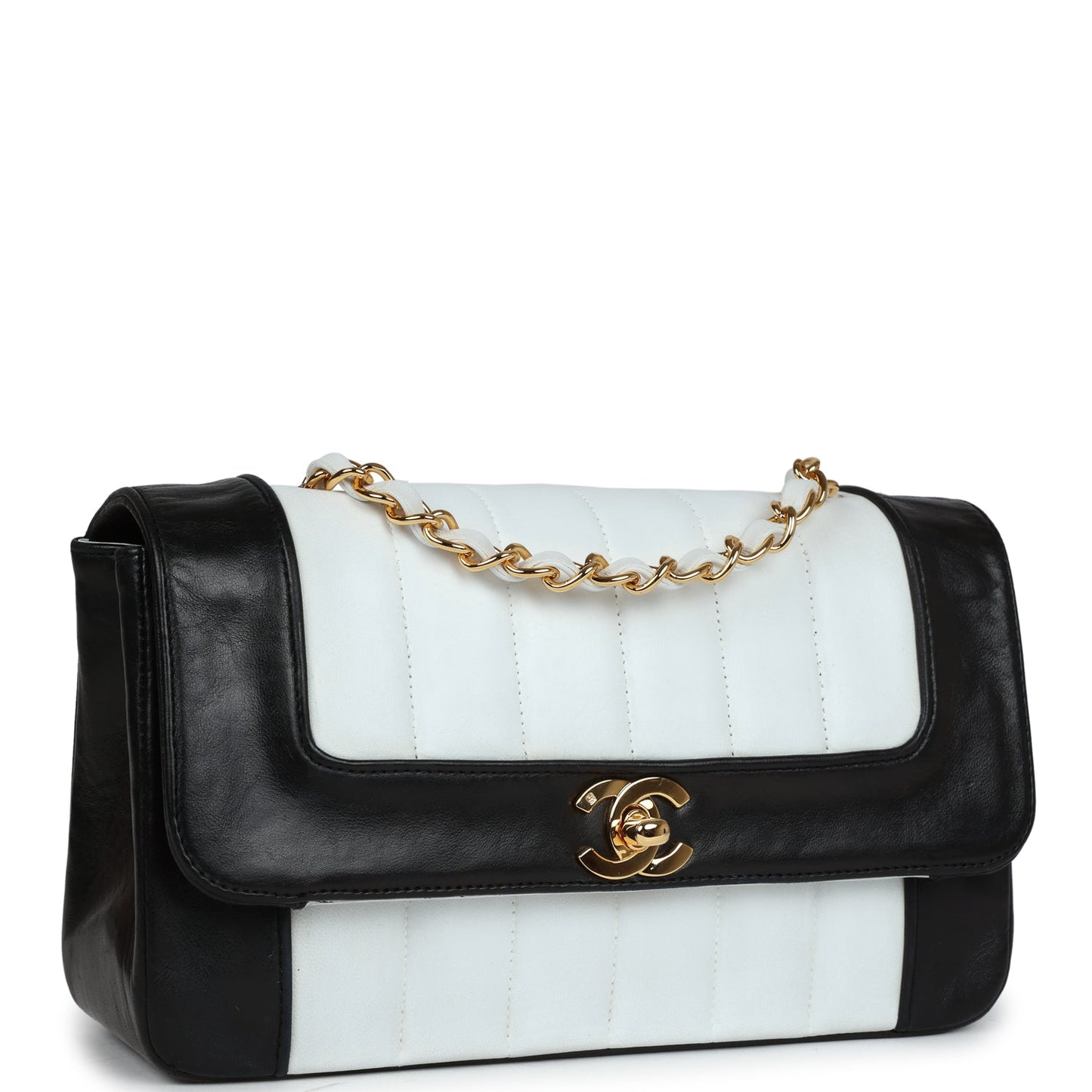 Chanel Mademoiselle Flap White Crossbody Bag - Rovelle Bags