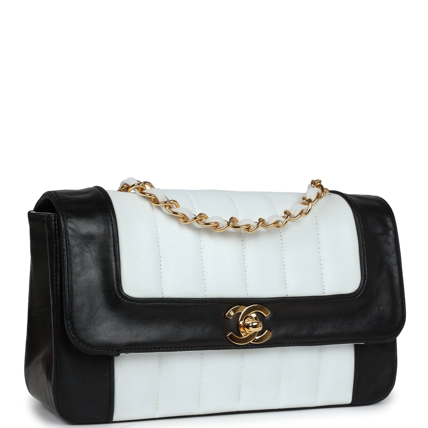 Chanel Mademoiselle Flap White Crossbody Bag - Rovelle Bags