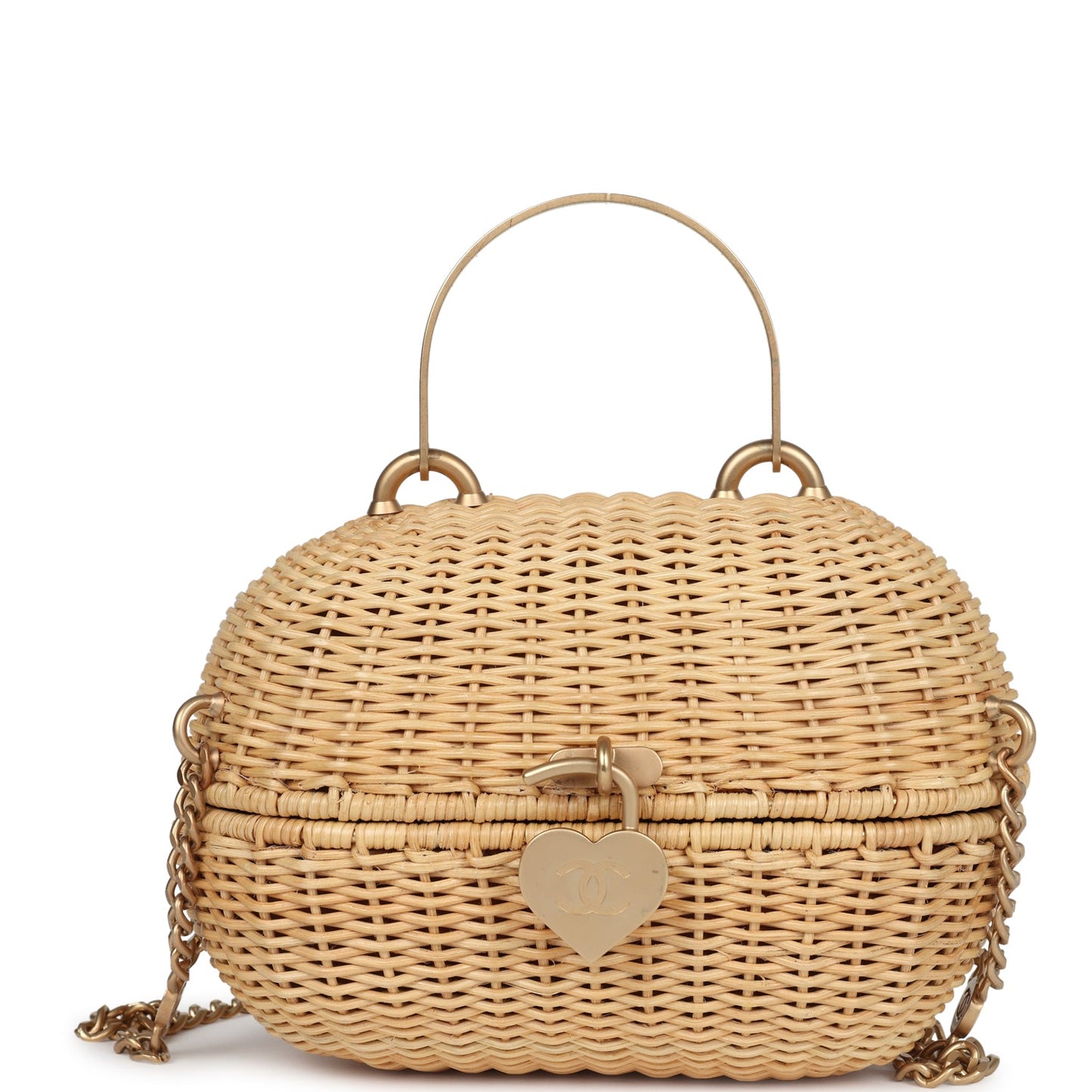Chanel Heart Lock Basket Handbag - Rovelle Bags