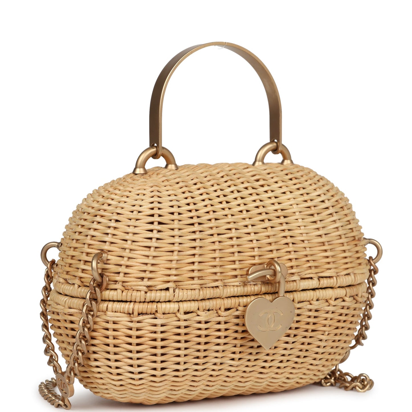 Chanel Heart Lock Basket Handbag - Rovelle Bags