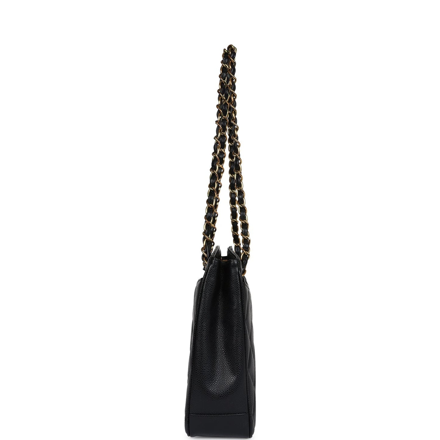 Chanel Medium CC Turnlock Tote Black Caviar Gold Hardware