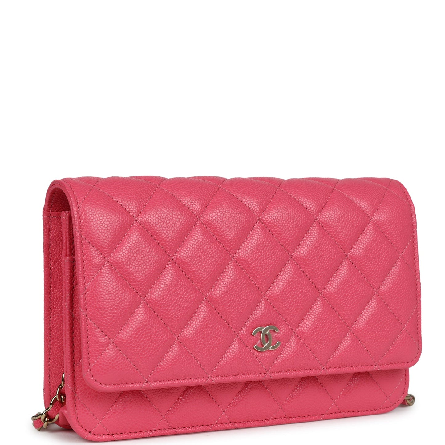 Chanel Wallet on Chain WOC Pink Caviar Gold Metal Hardware