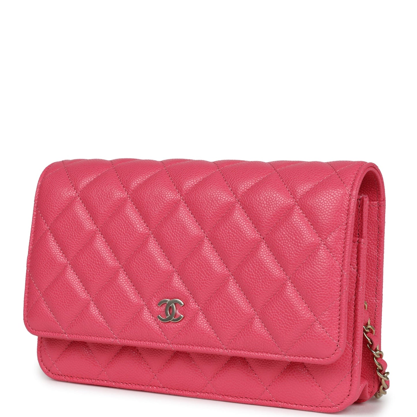 Chanel Wallet on Chain WOC Pink Caviar Gold Metal Hardware