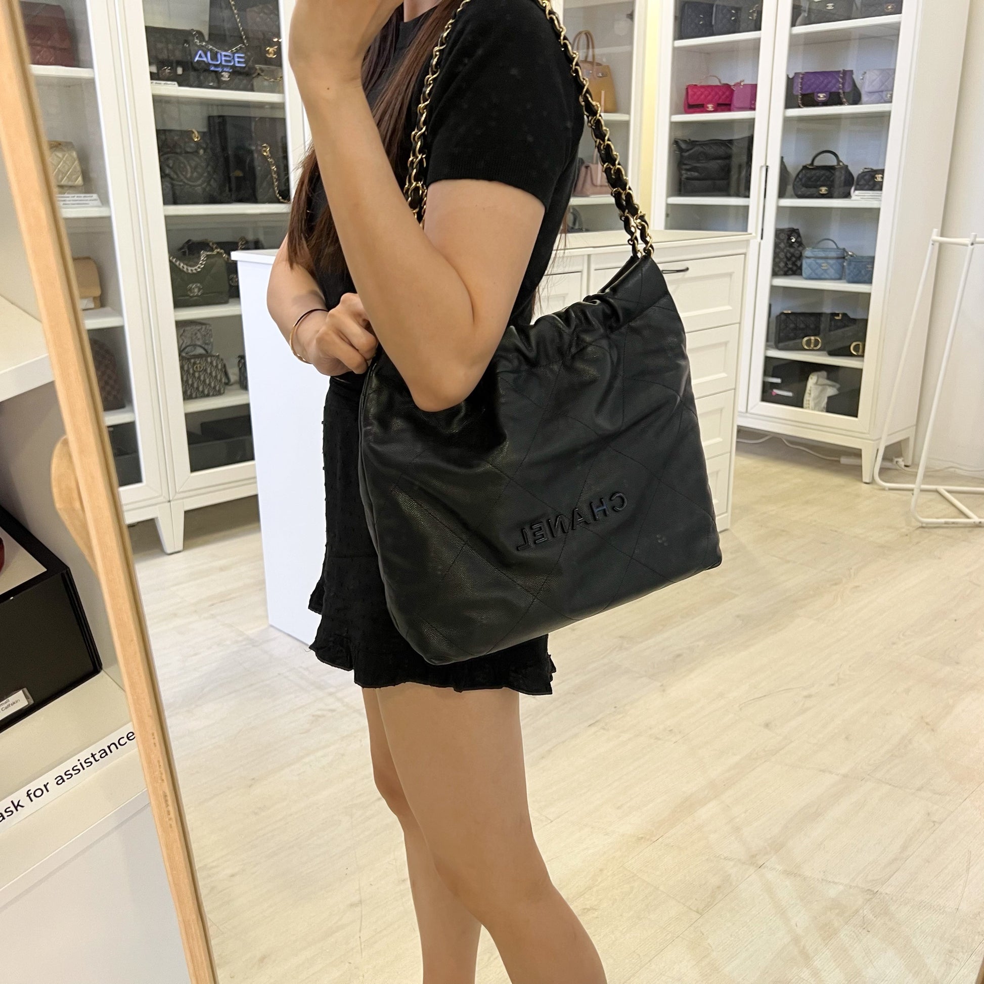Chanel 22 Small Hobo Handbag - Rovelle Bags