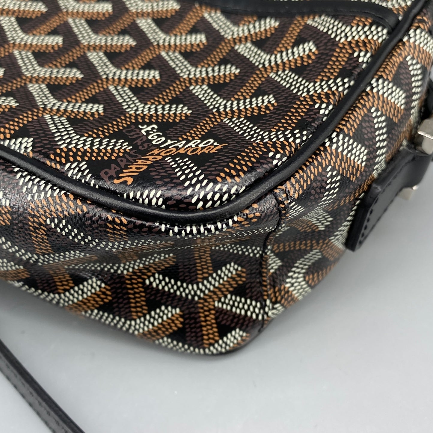 Goyard Cap Vert PM Black Monogram Crossbody Bag