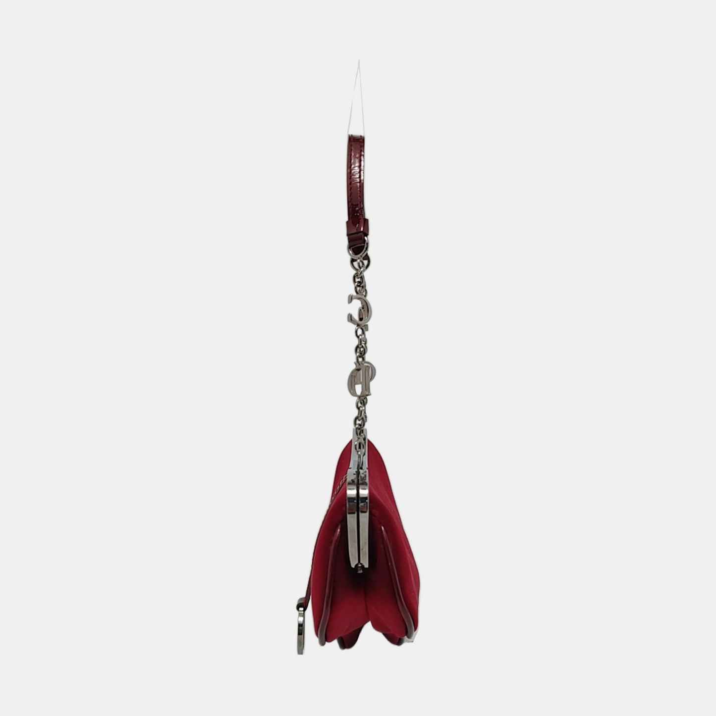Dior Saddle Classic Clutch Mini Red Silk Satin