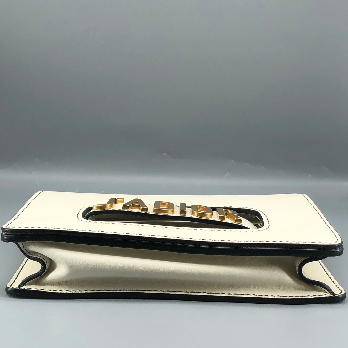 Christian Dior White Smooth Leather J'ADIOR Flap Chain Shoulder Bag