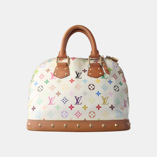 Louis Vuitton x Takashi Murakami Alma Small White Multicolor