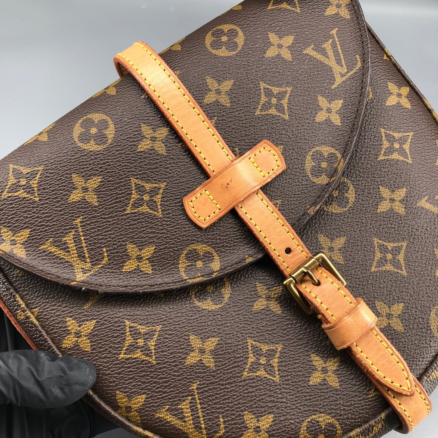 Louis Vuitton Monogram Chantilly Crossbody Bag Brown