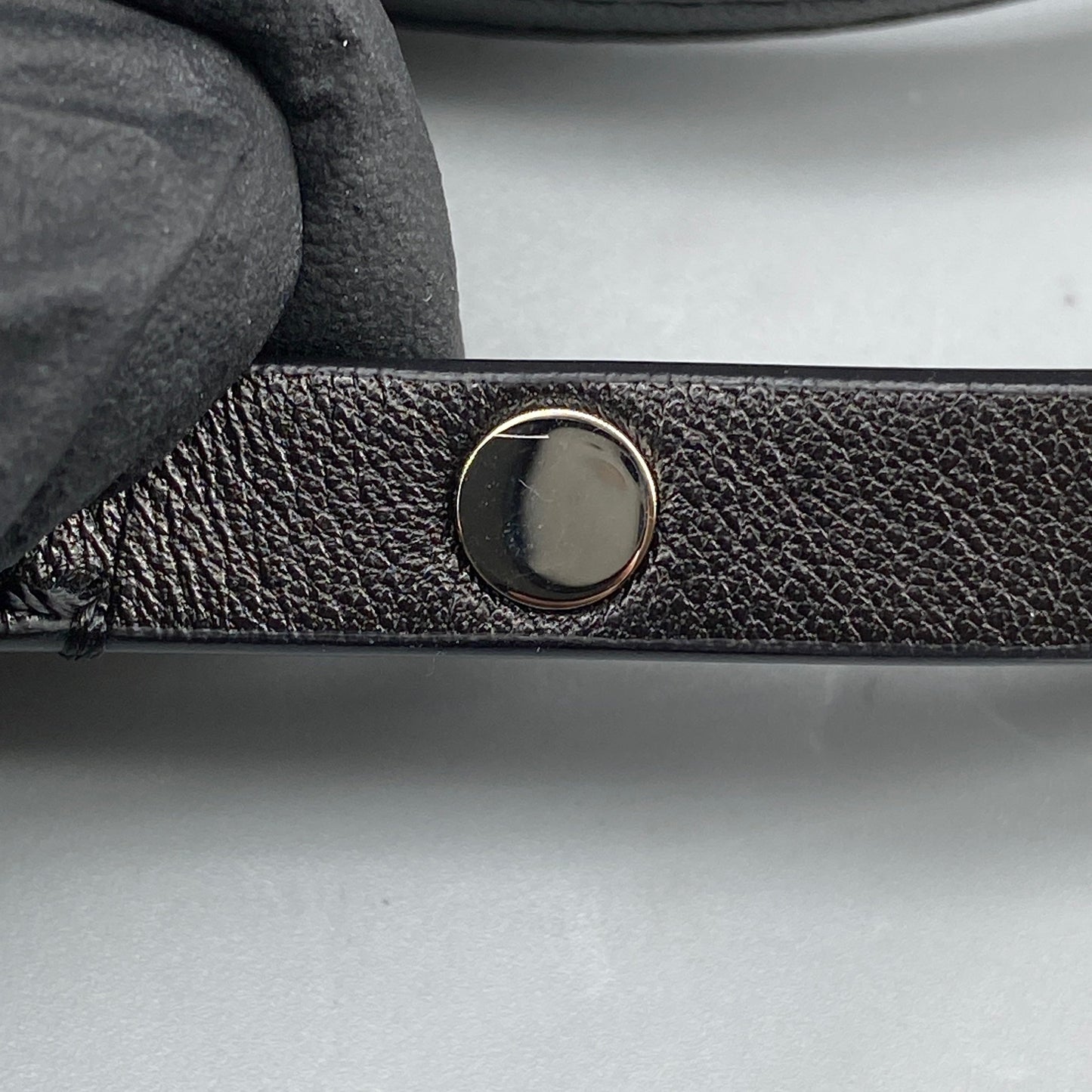 The Row Double Circle Bag Soft Black Leather Shoulder Bag