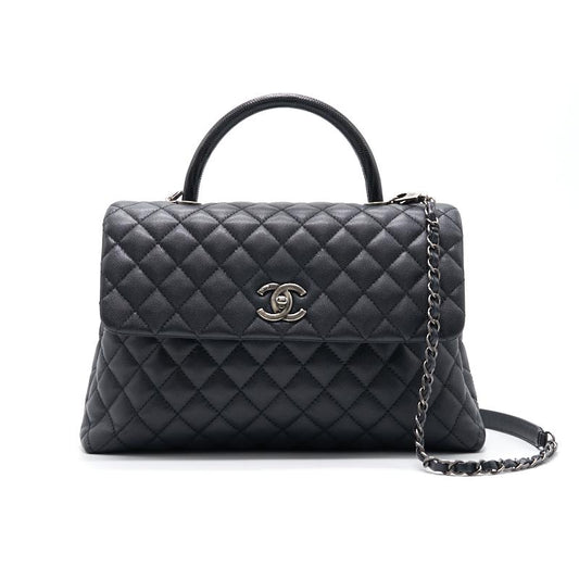 Chanel Black Large Cocohandle Handbag - Rovelle Bags