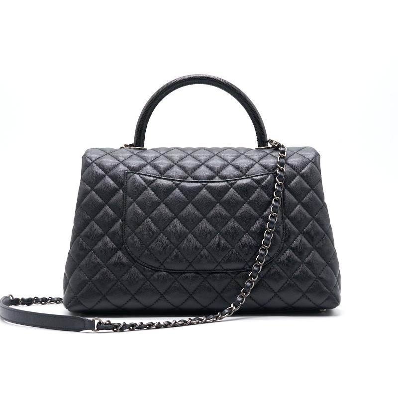 Chanel Black Large Cocohandle Handbag - Rovelle Bags