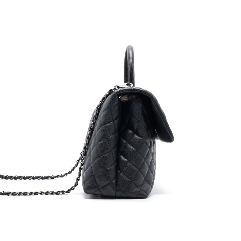 Chanel Black Large Cocohandle Handbag - Rovelle Bags