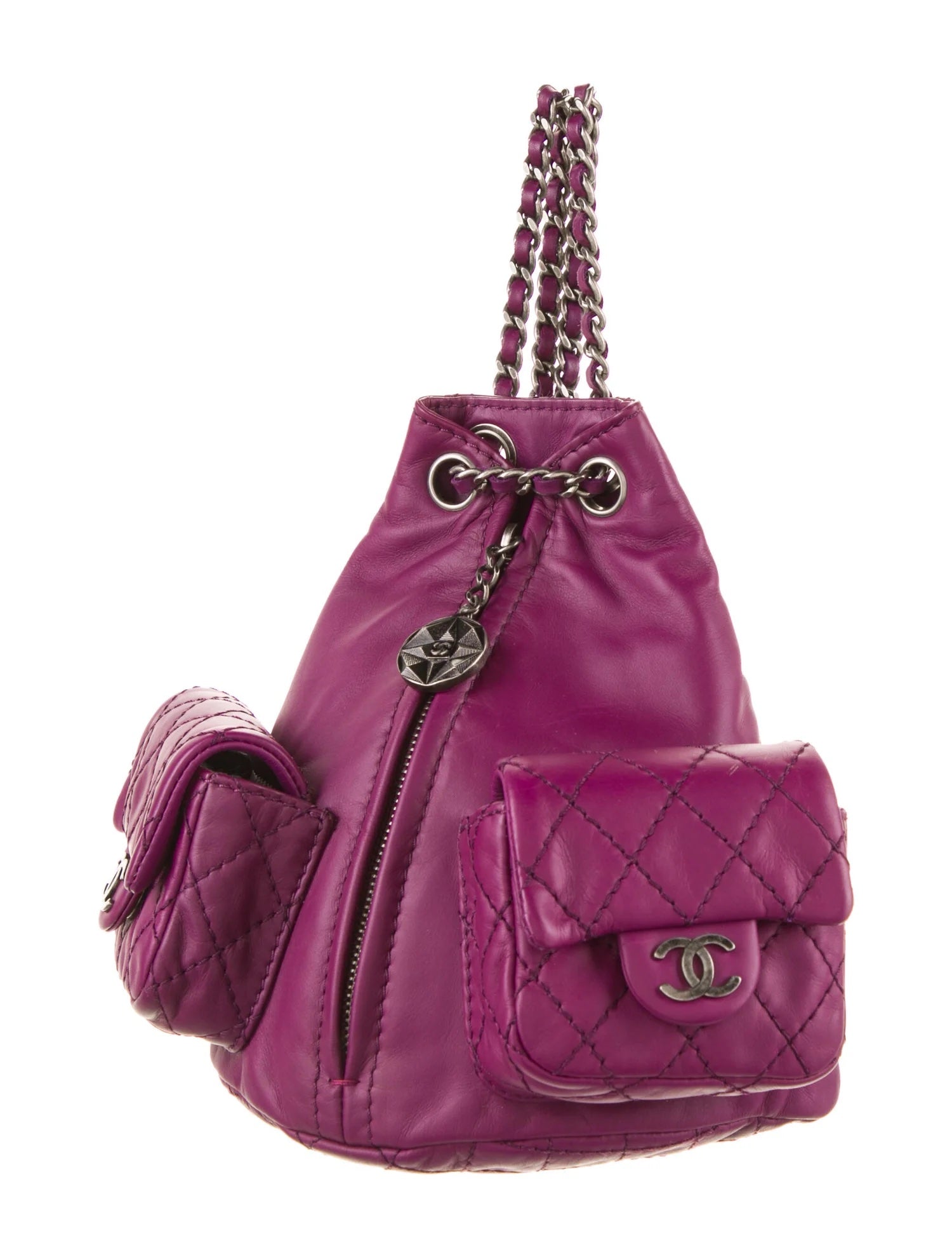 Chanel CC QUILTED LAMBSKIN MINI BACKPACK Backpack - Rovelle Bags