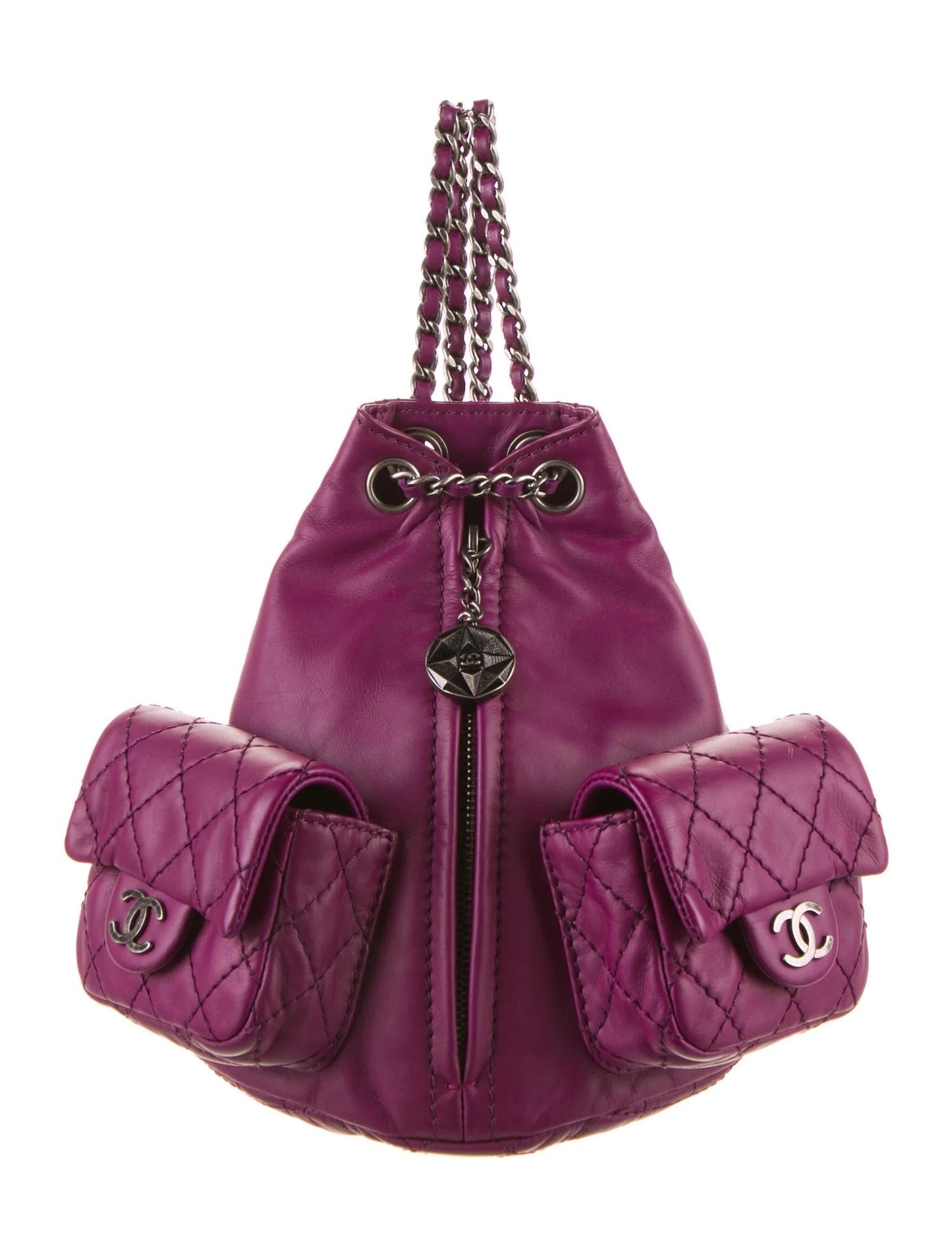 Chanel CC QUILTED LAMBSKIN MINI BACKPACK Backpack - Rovelle Bags