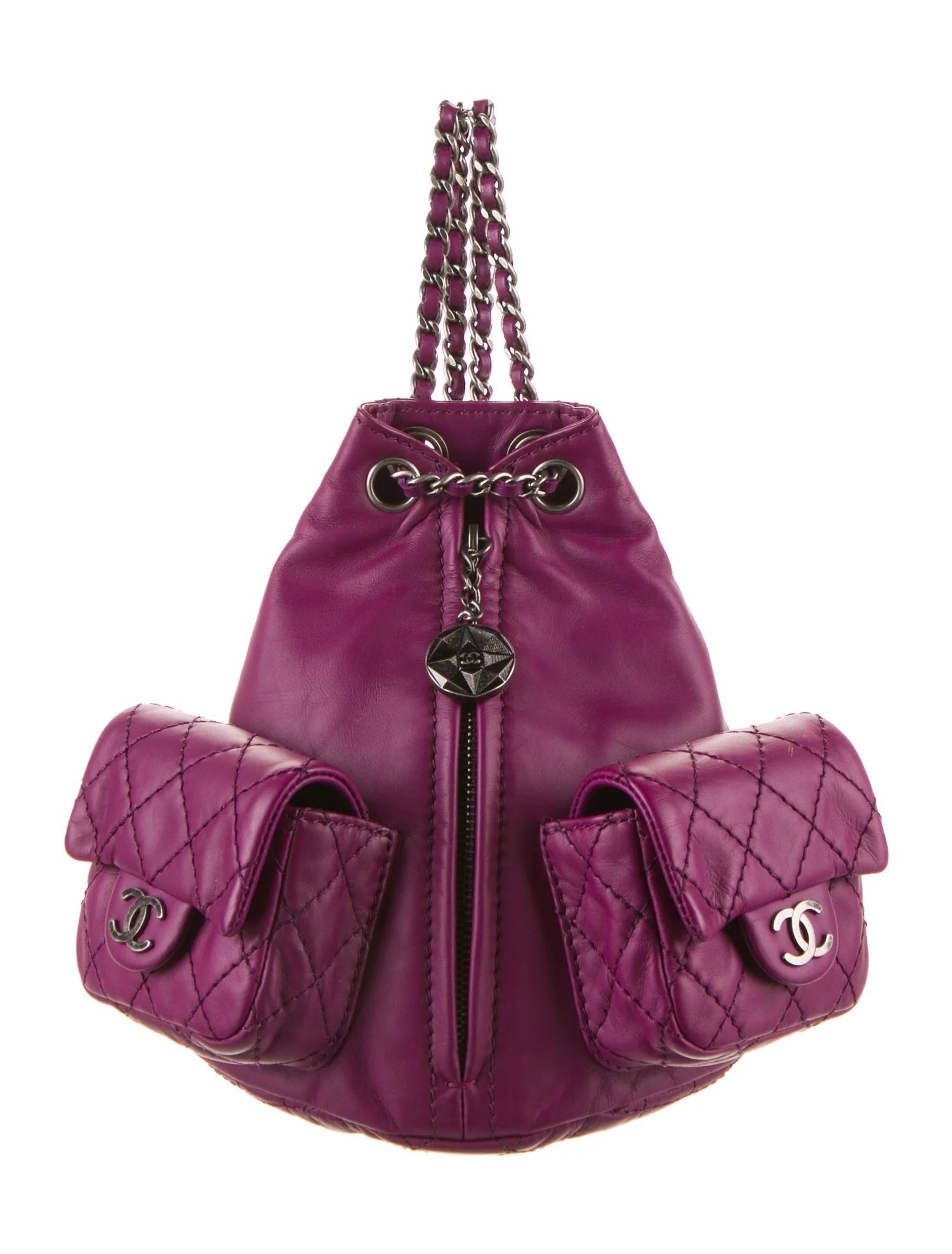 Chanel CC QUILTED LAMBSKIN MINI BACKPACK Backpack - Rovelle Bags