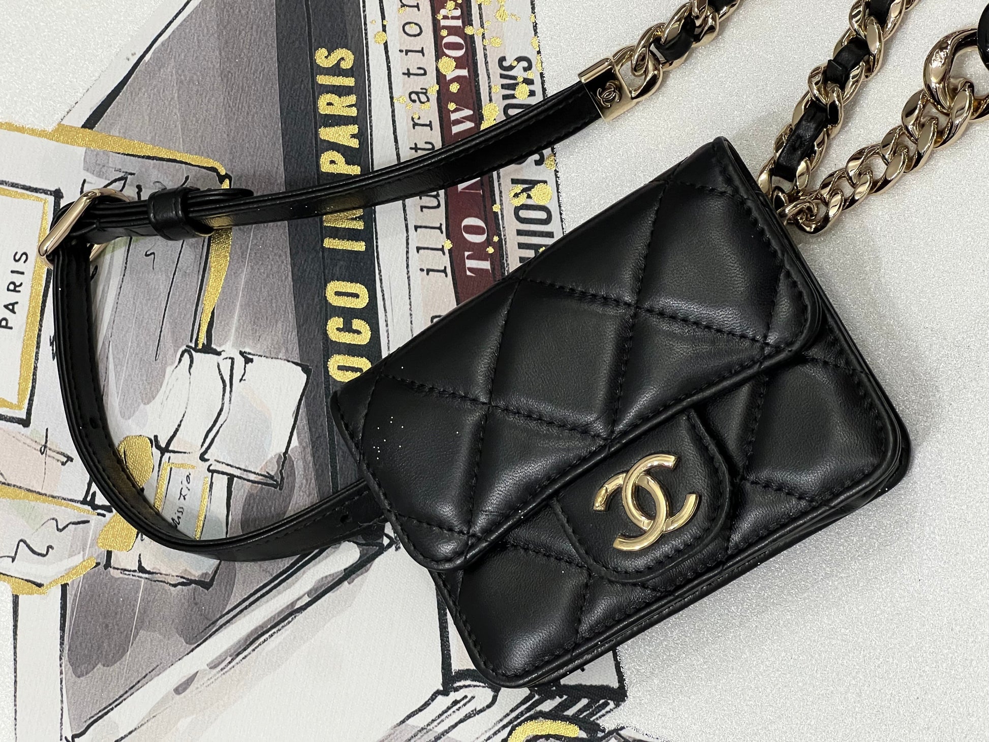 Chanel CC DIAMOND QUILTED Handbag - Rovelle Bags