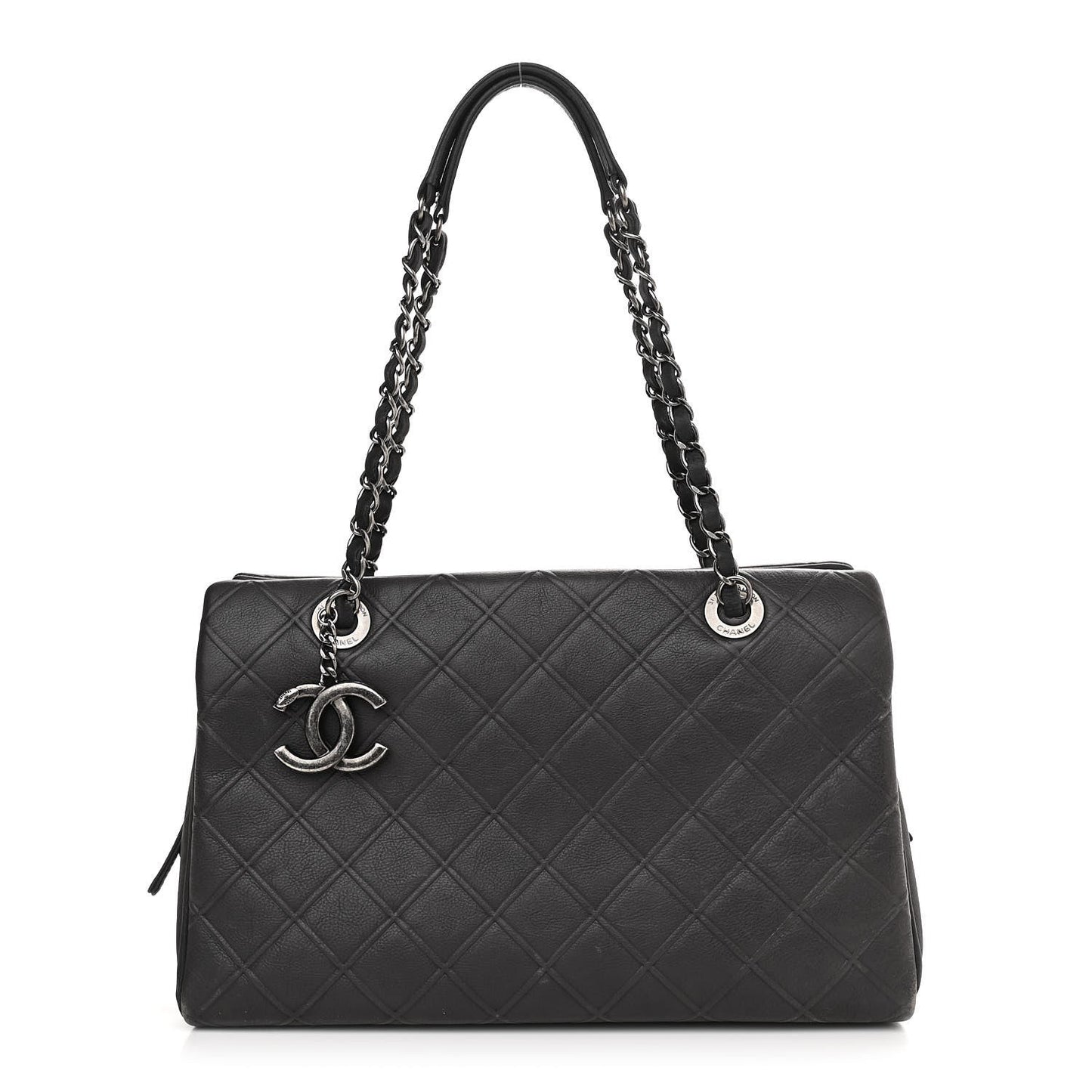 Chanel CC DIAMOND QUILTED Tote Bag - Rovelle Bags