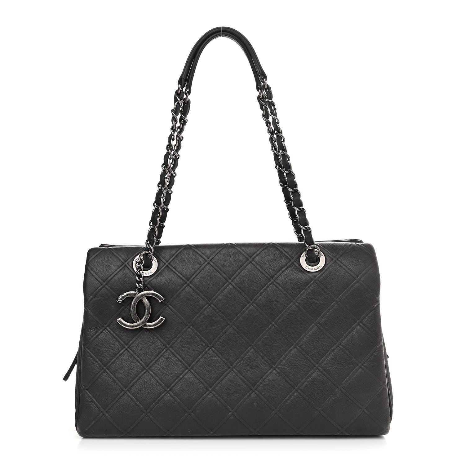 Chanel CC DIAMOND QUILTED Tote Bag - Rovelle Bags