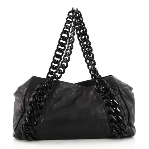 Chanel GLAZED CALFSKIN LEATHER Tote Bag - Rovelle Bags