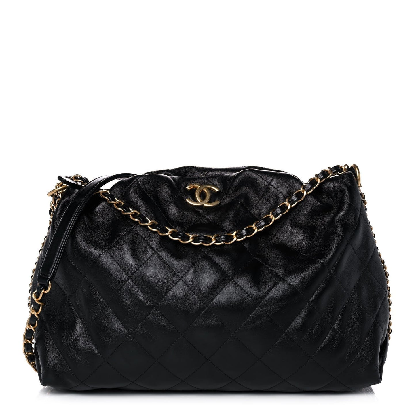 Chanel QUILTED CALFSKIN DOUBLE Hobo Bag - Rovelle Bags